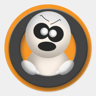 Fantasma Irritado - Adesivos do Dia das Bruxas Lar