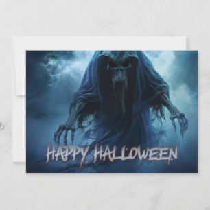 Fantasma preto em uma paisagem infernal - Hallowee