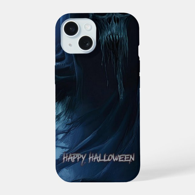 Fantasma preto em uma paisagem infernal - Hallowee (Verso)
