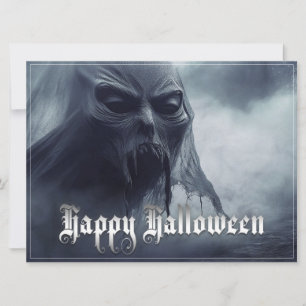 Fantasma preto em uma paisagem infernal - Hallowee