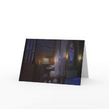 Fantasma que joga o cartão do órgão