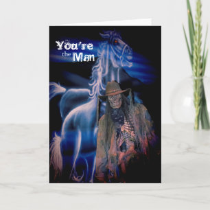 Fantasma Rider Sobre o Cartão de Aniversário Engra