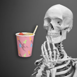 Fantasmas bonitos em rosa, Halloween