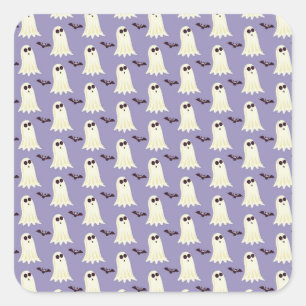 Fantasmas e adesivos de morcegos