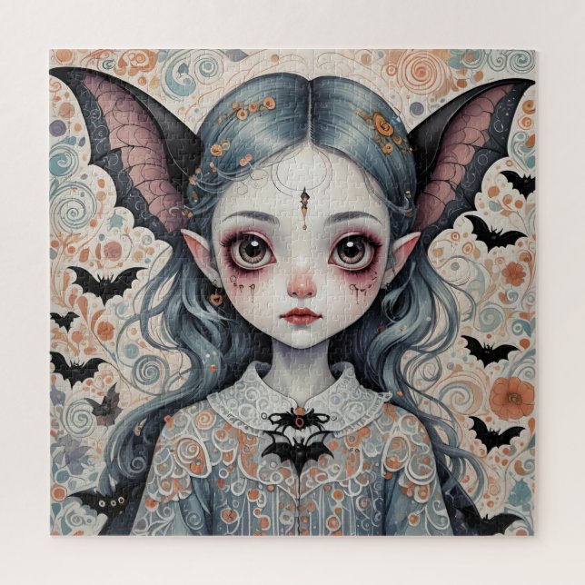Fantasy Bat Girl Quebra-cabeça (Vertical)