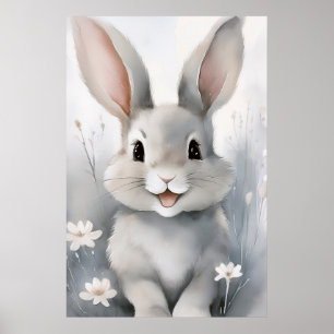 Fantasy Bunny Rabbit Poster