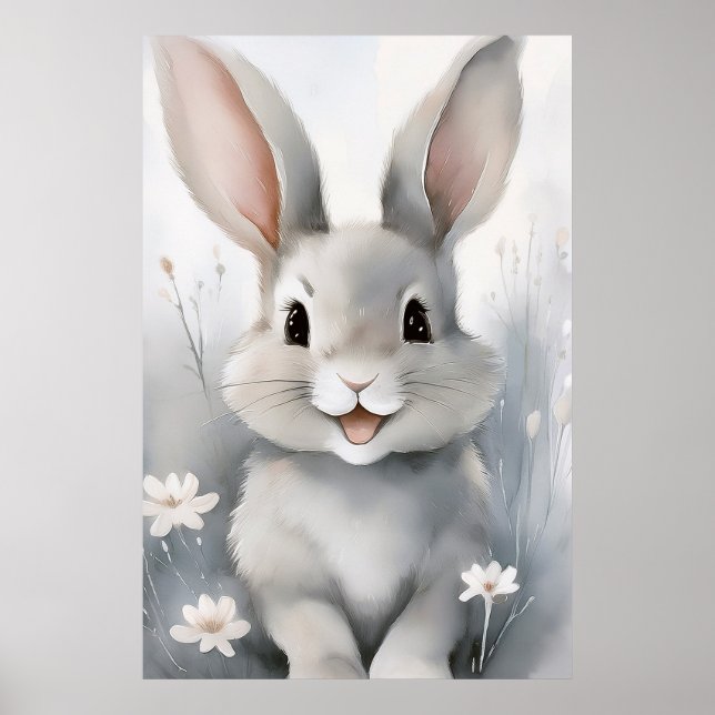 Fantasy Bunny Rabbit Poster (Frente)