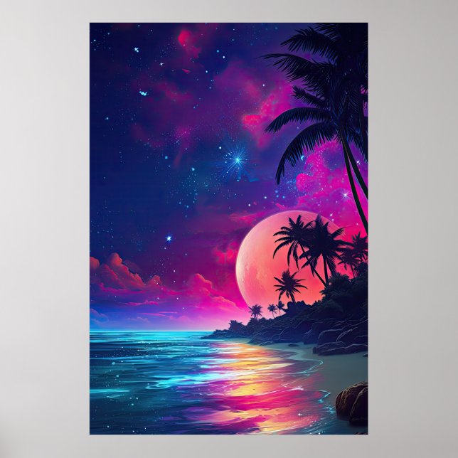 Fantasy Colorful Night Poster - Versão 2 (Frente)