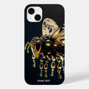 Fantasy Cute Glass Yellow Bee Black