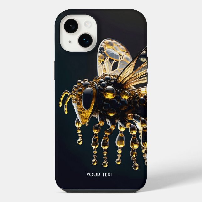 Fantasy Cute Glass Yellow Bee Black (Verso)