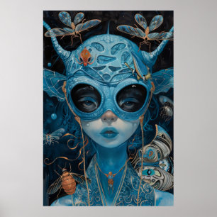 Fantasy Dragon Art Poster   Desenhar de Criatura M