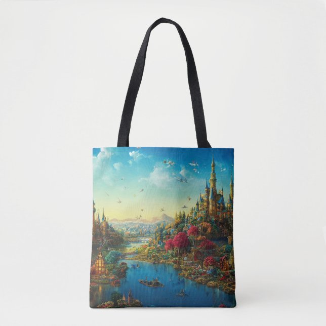 Fantasy Dreamland Scenic Tote Bag (Frente)