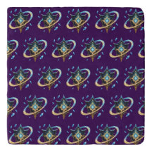 Fantasy Emblem with Floating Blades – Magical Ener