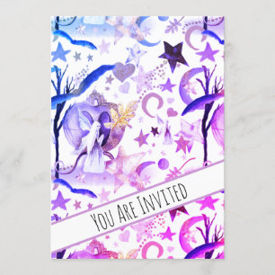 *~* Fantasy Fairy Moon Sky - Convite para Chá de f