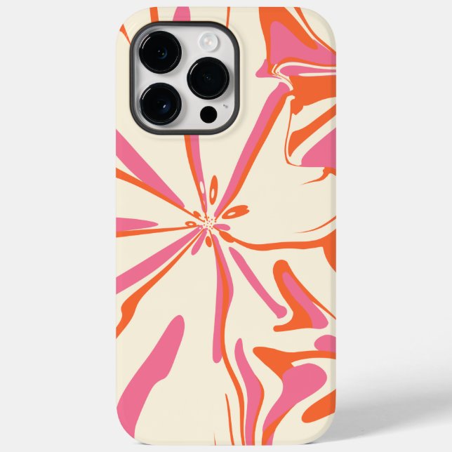 Fantasy Floral - Rosa, Laranja e Creme (Verso)