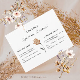 Fantasy Flower Signature Beduz Sinal Modelo