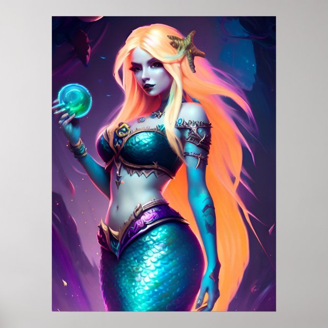 Fantasy Mermaid Poster (Frente)