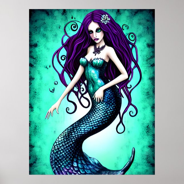 Fantasy Mermaid Poster (Frente)