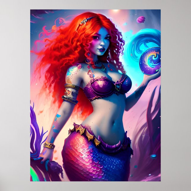 Fantasy Mermaid Poster (Frente)