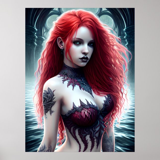 Fantasy Mermaid Poster (Frente)