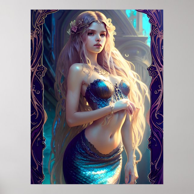 Fantasy Mermaid Poster (Frente)