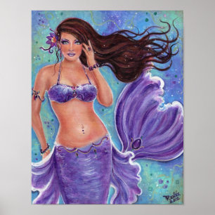 Fantasy Mermaid poster De Renee L. Lavoie