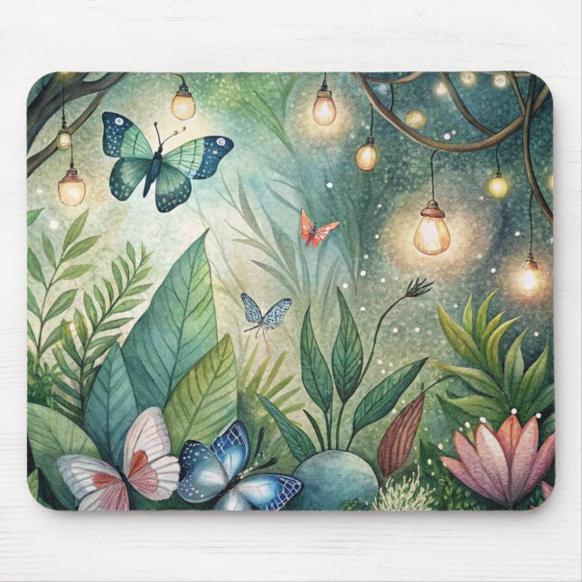 Fantasy Mousepad W/ Flores e Borboletas (Frente)