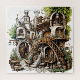 Fantasy Nature Castle Quebra-cabeça