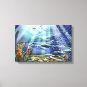 Fantasy Ocean Floor Canvas