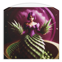 Fantasy Scene With Pineapple Girl