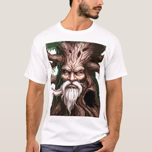 Fantasy Tree desenhada para T-shirt (Frente)