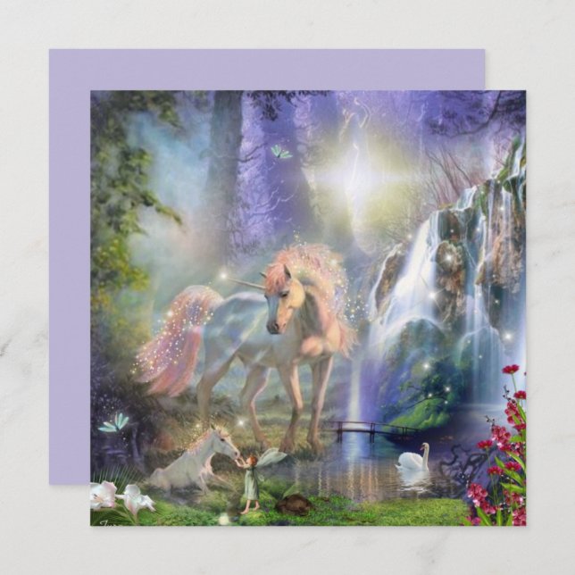 Fantasy Unicorn Mãe e Bebê (Frente/Verso)