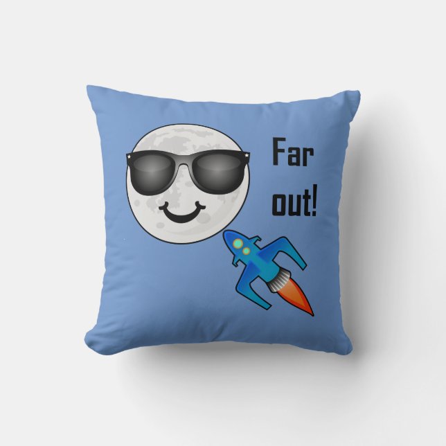 Far Out Design - Almofada 16" x 16" (Frente)