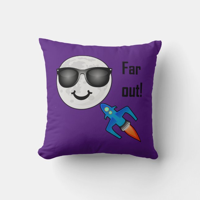 Far Out Design - Almofada 16" x 16" (Frente)