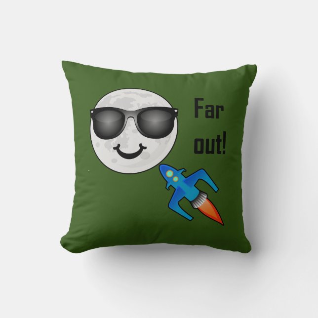 Far Out Design - Almofada 16" x 16" (Frente)