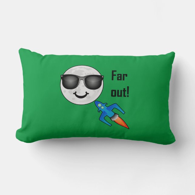 Far Out Design - Almofada Lombar 13" x 21" (Frente)