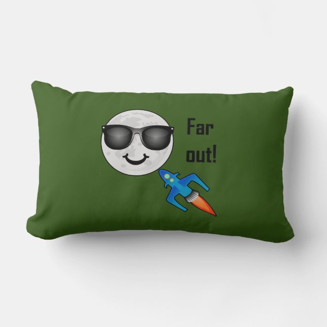 Far Out Design - Almofada Lombar 13" x 21" (Frente)