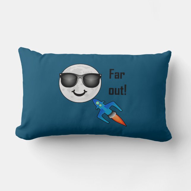 Far Out Design - Almofada Lombar 13" x 21" (Frente)