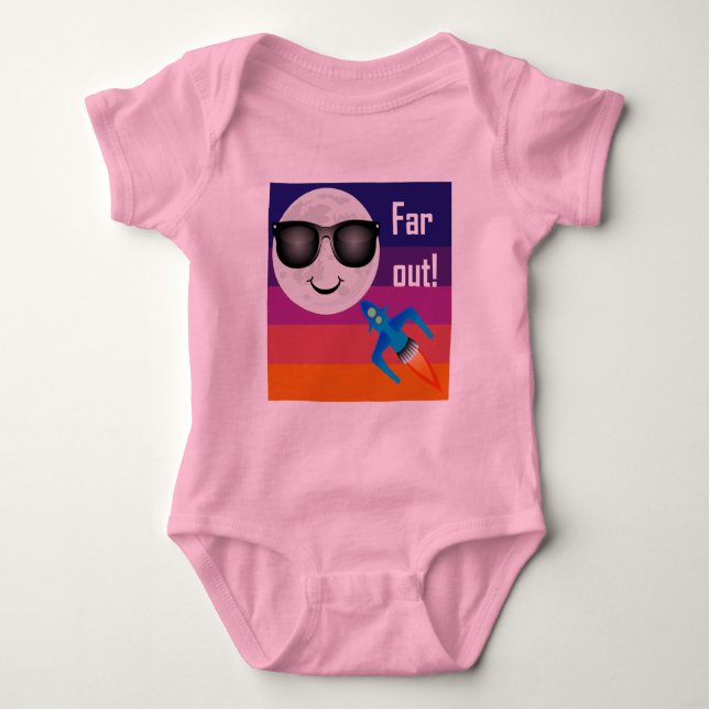 Far Out Design - Body Bodysuit de Jersey para Bebê (Frente)