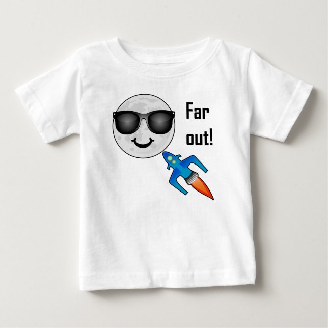 Far Out Design - Camiseta de Jersey Baby Fine (Frente)