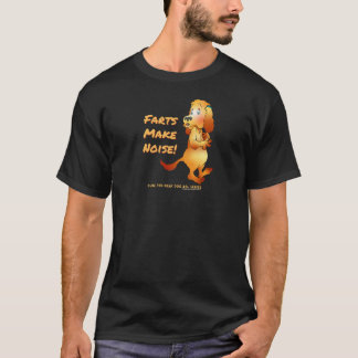 Farinhas de homem fazem camiseta ruidosa