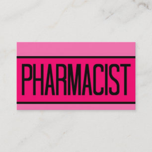 Farmacêutico Bebê e Cartão de visita Rosa Quente