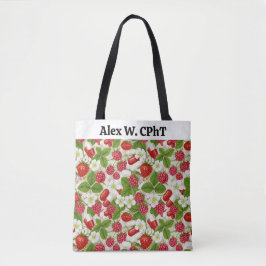 Farmácia Personalizada Tote Bag Berry Vermelho