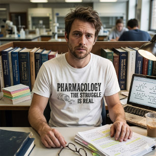 Farmacologia A Luta É Real Camisa de Farmácia Engr