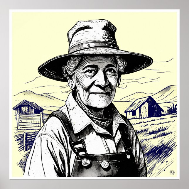 Farmer - Impressão de Arte Arquivada (Frente)