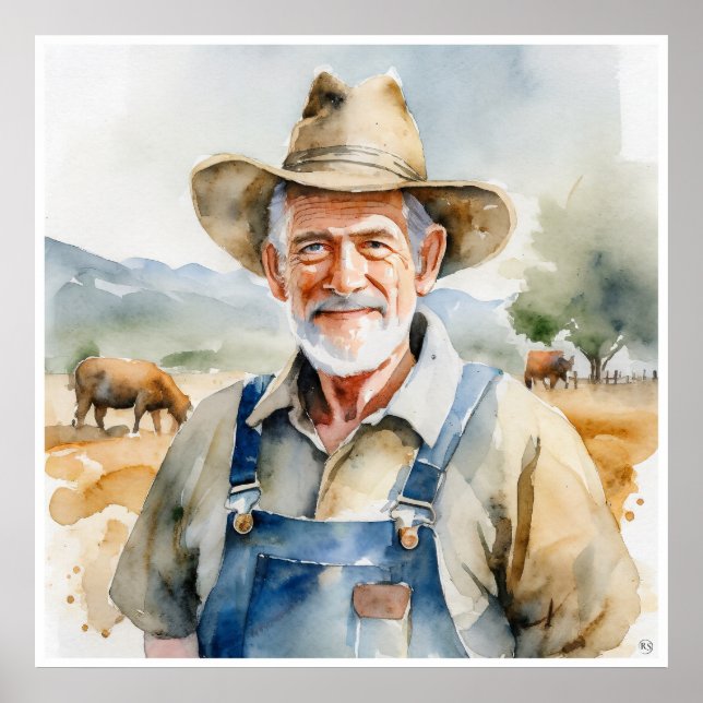 Farmer - Impressão de Arte Arquivada (Frente)