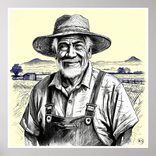 Farmer - Impressão de Arte Arquivada (Frente)