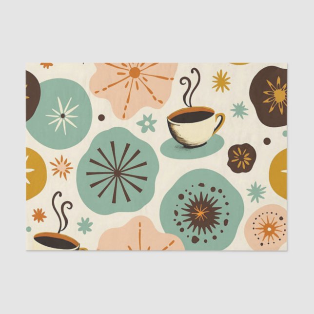 Farmhouse Brew: Papel de Tecido de Café Russo (Frente )