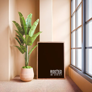 Farmhouse Brown Christian Cacote Poster