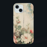 Farmhouse Cottage Rustic Floral em Barn Side<br><div class="desc">Design floral muito bonito com espadilhas de canto de rosas brancas e rosa-d'água e flores silvestres em cascata rústica,  cascata de meteoros.</div>